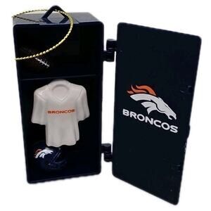Denver Broncos Football Team Locker Christmas Ornament • Door Opens [113]